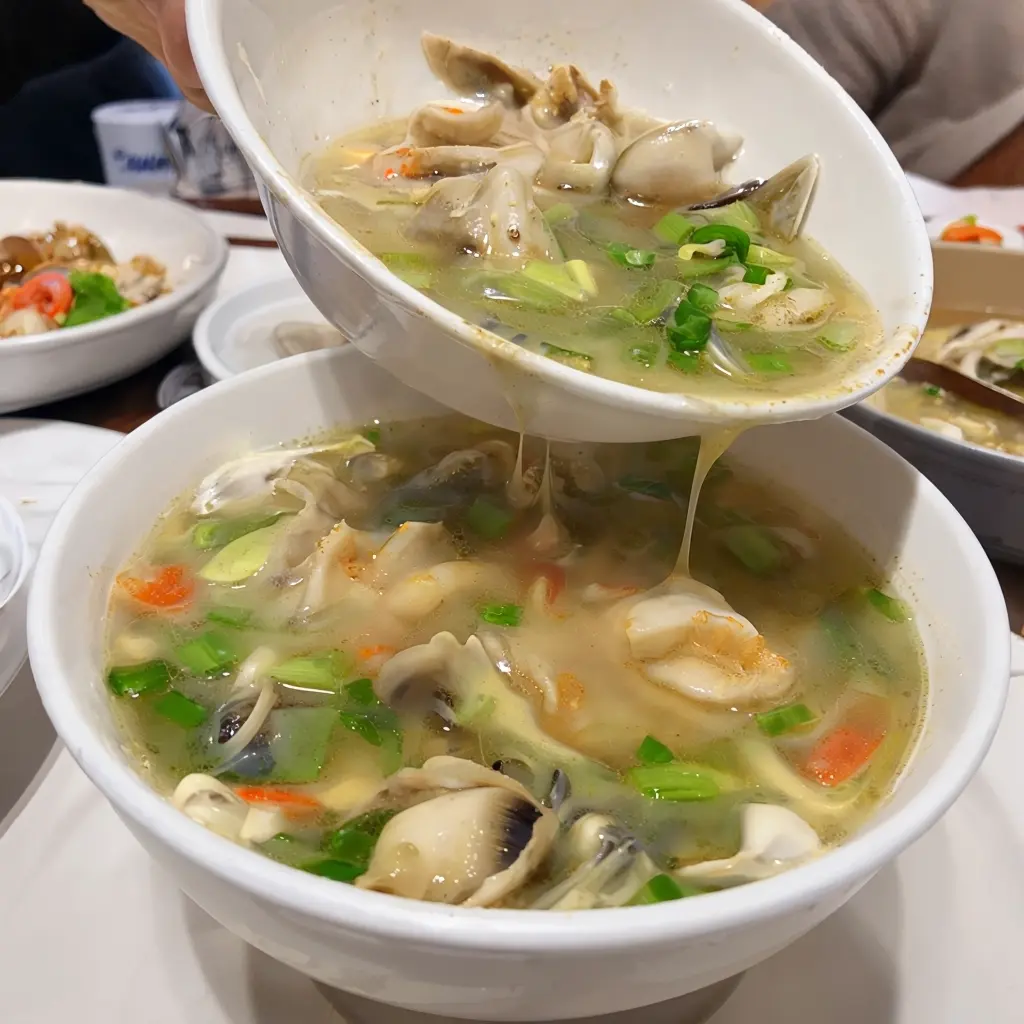 kenny's hot and sour seafood soup